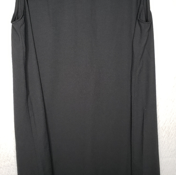 Halogen Black Lightweight A-line Casual Hidden Zipper Knee length Dress sz S - Picture 4 of 12